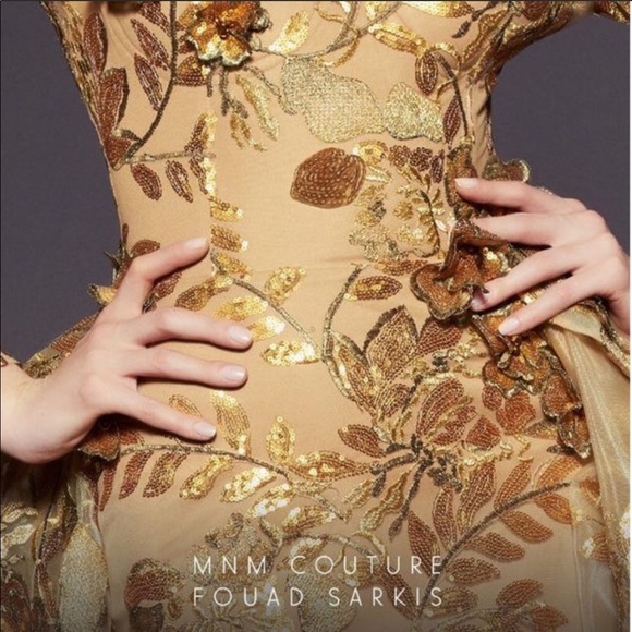 NWT MNM COUTURE FOUAD SARKIS GOWN 2463 - STUNNING! - Picture 7 of 8